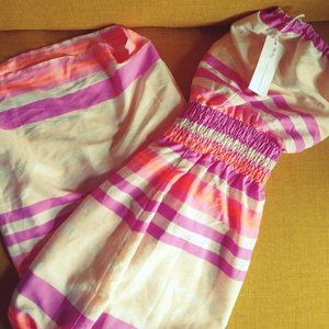 Truth NYC Strapless Striped Maxi Dress Sz L